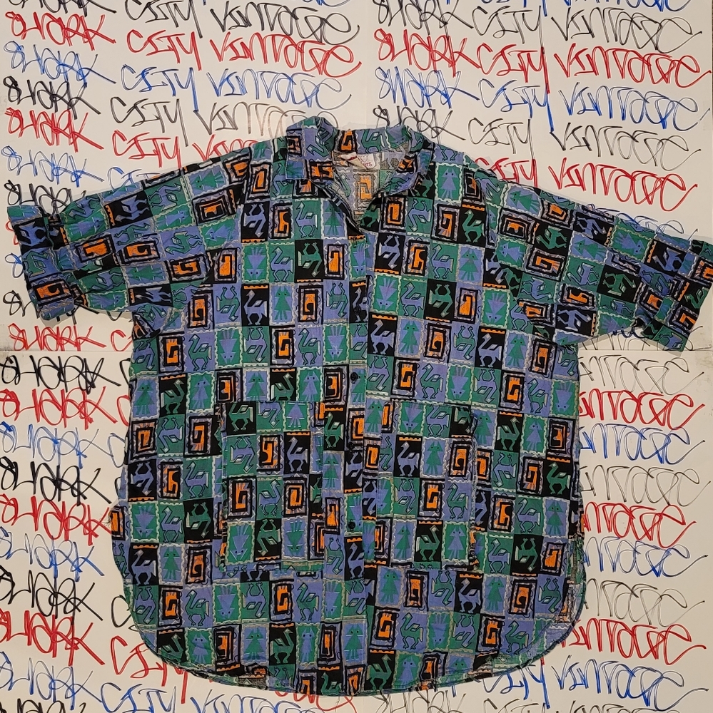 Women's Vintage Retro Button Shirt